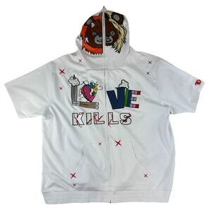 Los Angeles Urban Wear Frost Designs Original Love Kills Size 4XB‎ Hoodie Shirt